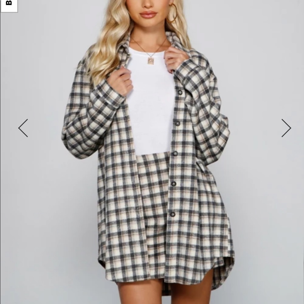 plaid flannel brand new with tag